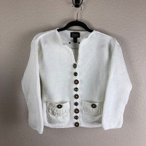 Pure Handknit Sweater Cardigan - XS